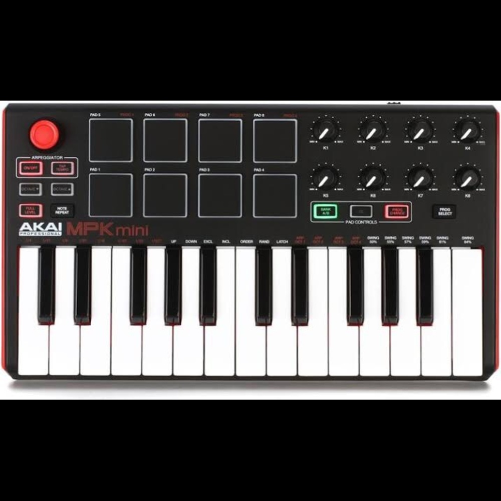 Akai mpk mini, ur 22 interface& nanokontrol 2